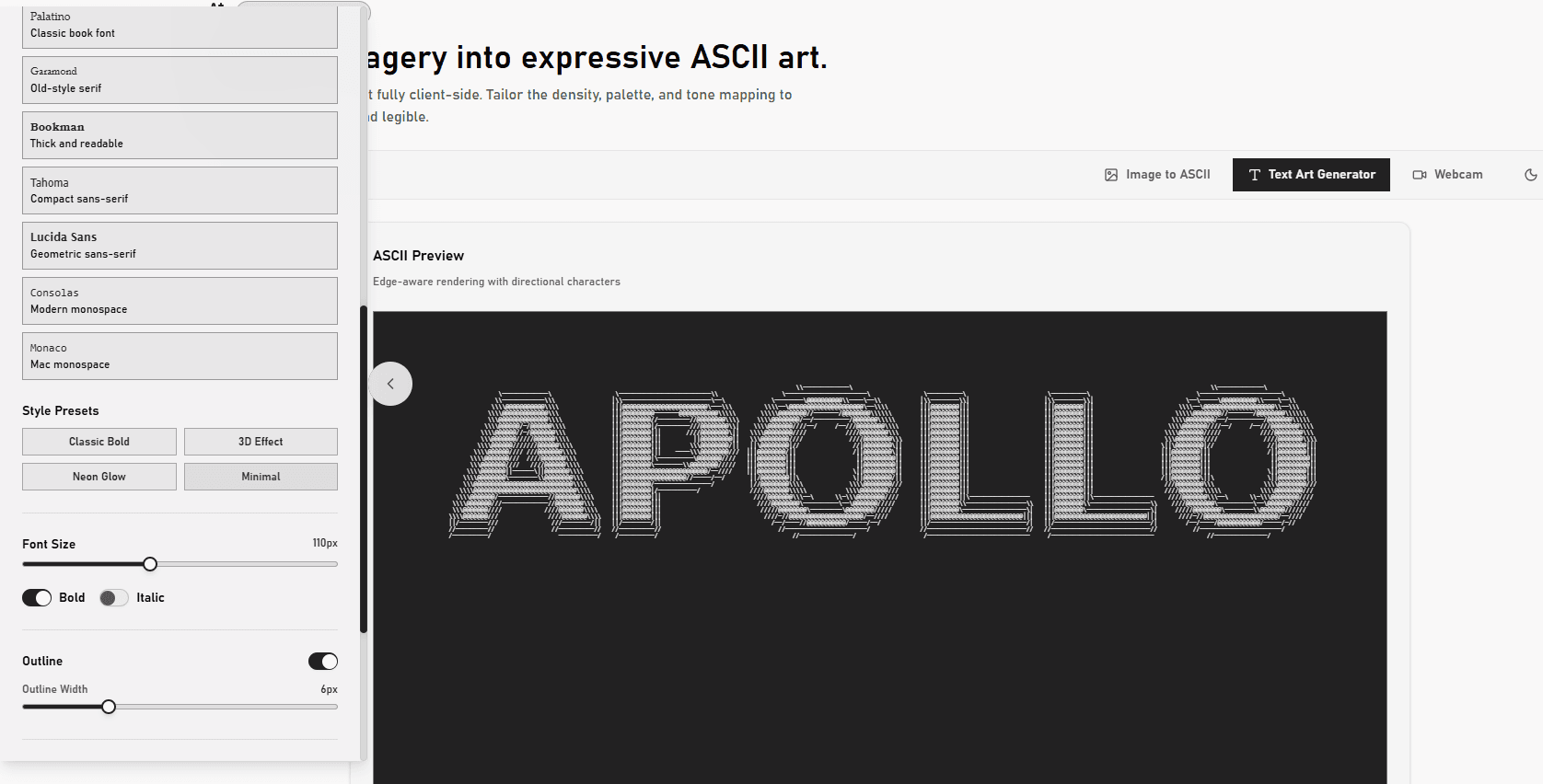Text to ASCII