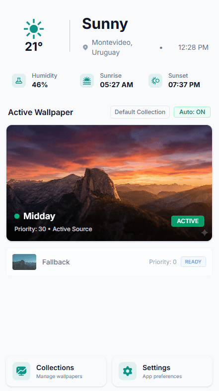 Atmosphere main window showing active collection
