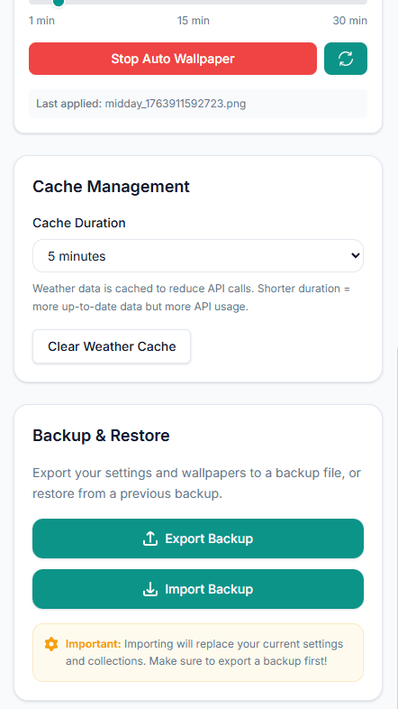 Collection details view