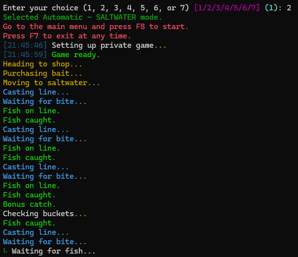 CLI while fishing